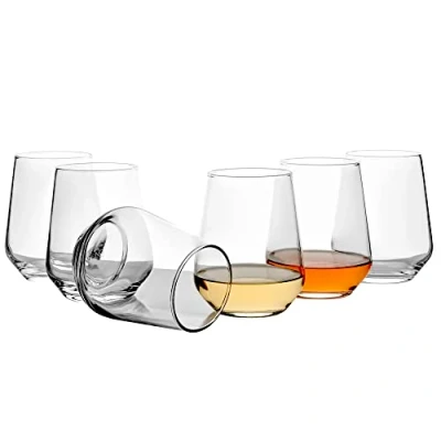 Imagen de Pasabahce Allegra Water Glass Juego de 6 vasos clásicos para agua y zumo, ideales zumo naranja, elegantes el hogar la cena, agua, jugo