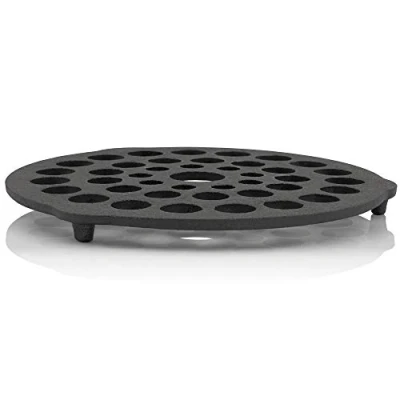 Imagen de BBQ Toro Trébedes de Hierro Fundido para Horno Holandés Ø 20 cm 3 Patas Soporte Redondo Sartenes y Ollas Posavasos
