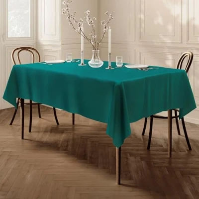 Imagen de Home Direct Mantel 100% poliéster, Rectangular 140 x 200cm Verde Azulado