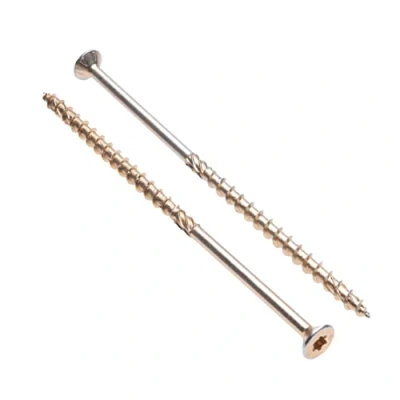 Imagen de Tornillos Cabenza Plana para Madera de Keple 8 mm x 140 Torx Autorroscantes Multiuso y Traviesas Ferrocarril Unión Construcción Paquete 50 Unidades
