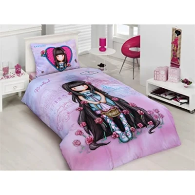 Imagen de Halantex Santoro GORJUSS Juego de Ropa Cama para Niña Funda Nórdica 140 x 200 cm + Almohada 70 90 cm, Multicolor 100% Algodón
