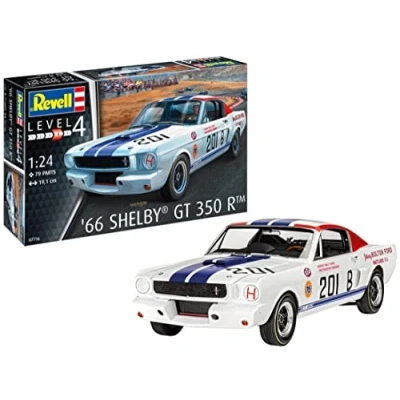 Imagen de Revell 07716 1965 Shelby GT 350 R Kit de modelo plástico sin construir/sin pintar a escala 1:24