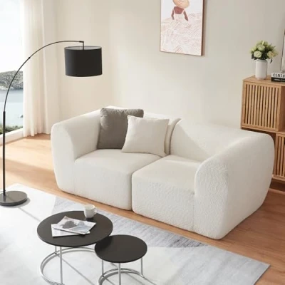 Imagen de Sofá modular hurvas de 2 plazas bouclé