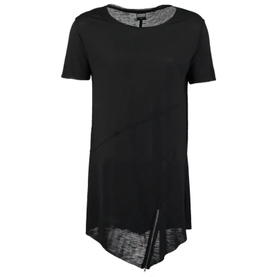 Imagen de Urban Classics LONG OPEN EDGE Front ZIP TEE Camiseta estampada, Hombre, Talla: Small, Black