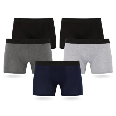 Imagen de FM London 5PACK Tagless Hyfresh Boxer Shorts Culotte, Hombre, Talla: Large, Black, grey