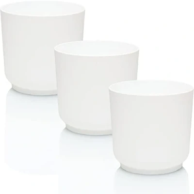 Imagen de idea station macetas plastico 3 x 15 cm Blanco maceteros Decorativos Interior jardineras Exterior