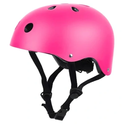 Imagen de LeapBeast Casco Skate Bicicleta con Certificado CE Unisex Adultos Hombres y Mujeres Multi Deporte para Ciclismo, Skate, Patinaje (Magenta, Small)
