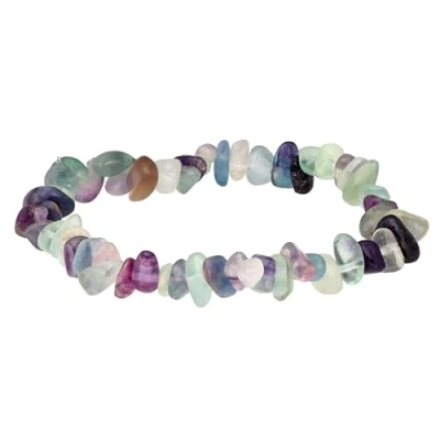 Imagen de Lebensquelle Plus Pulsera de fluorita colorida piedras preciosas, 19 centimeters, Gema, Fluorite