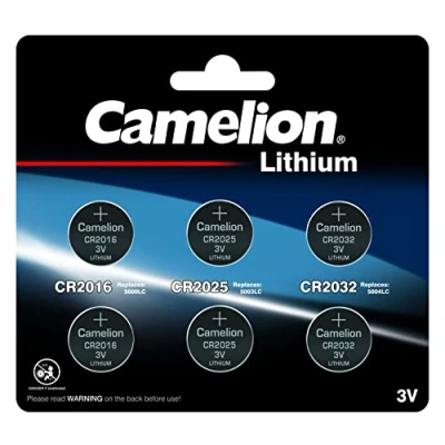 Imagen de Camelion 13000600 Lithium CR Pilas de botón Set, 6 Piezas Plata