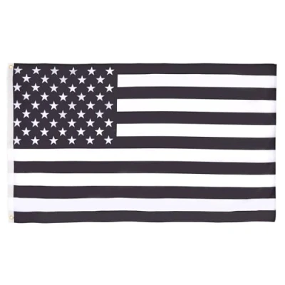 Imagen de AZ FLAG Bandera Estados Unidos Negro Y Blanco 90x60 cm America EE.UU USA 100% Poliéster con Ojales de Metal Integrados 50g Colores Vivos Resistente A La Decoloración