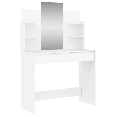 Imagen de vidaXL Tocador con Espejo Blanco 96x39x142 cm