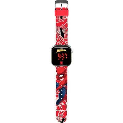 Imagen de Kids Licensing Reloj Digital Niño Spiderman, LED Infantil, Batería Duradera, Funciones Completas, Correa Ajustable, Diseño Original, Cuadrado, Niño, Perfecto para Regalo