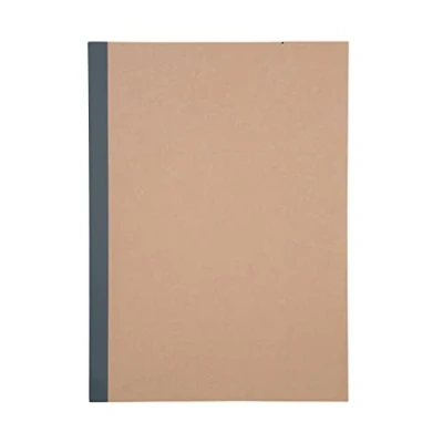 Imagen de Muji Cuaderno de Papel Reciclado 1 Unidad, Rayas, Color Beige, A4