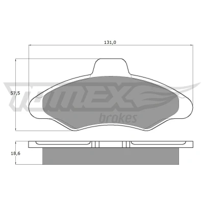 Imagen de TOMEX brakes TX 10 82 Juego de pastillas freno Eje delantero FORD: ESCORT 6, 5, 7