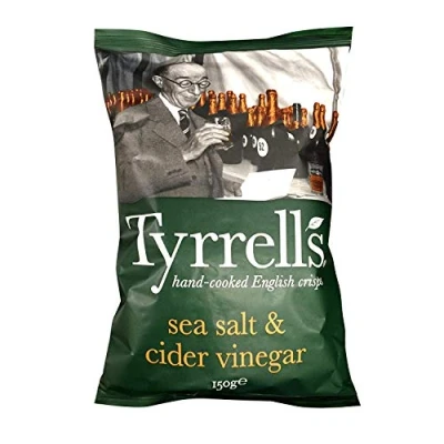 Imagen de Tyrrells Sea Salt &amp; Cider Vinegar Crisp 150 g (order 12 for trade outer)