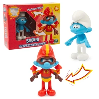 Imagen de Giochi Preziosi Les Pitufos Figura de transformación Pitufo Miedo PUF 231
