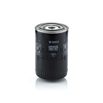 Imagen de MANN FILTER W 940/3 Filtro de aceite 3/4 16 UNF con dos válvulas bloqueo retorno enroscable OPEL: Rekord E1 Berlina, Senator A