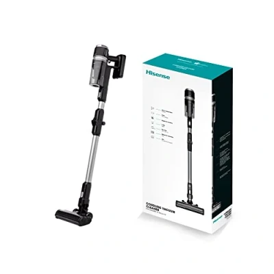 Imagen de Hisense HVC6264BK Aspirador Escoba sin cable, 25.2V, hasta 45 minutos de autonomía, negro, indicador LED carga y luces en cepillo para mejorar la limpieza
