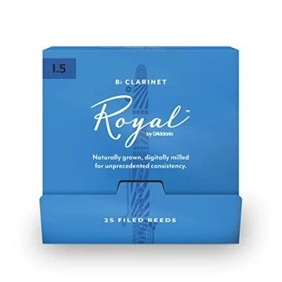 Imagen de Royal by D&#039;Addario Bb Clarinet Reeds, #1.5, 25 Count Single Reeds