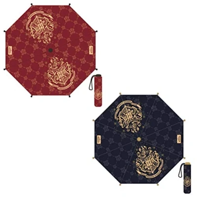 Imagen de Paraguas Manual Plegable Harry Potter Hogwarts 2 Colores 1 Unidad aleatoria