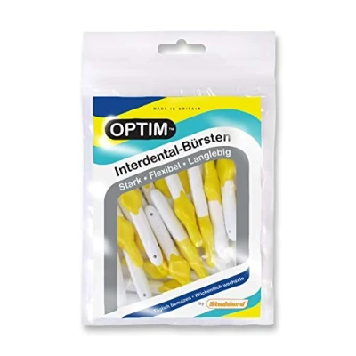 Imagen de Optim Cepillos interdentales (16 unidades, 0,7 mm, tamaño 4), color amarillo