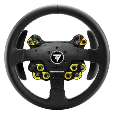 Imagen de Thrustmaster EVO Racing 32R Leather, Aro de Volante Redondo Forrado en Cuero y Buje Desmontable, para PC Consolas