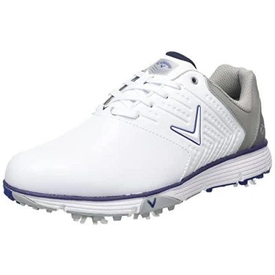 Imagen de Callaway Chev Mulligan S 2019 Zapato de golf impermeable Hombre, Blanco/Azul Marino, 46 EU