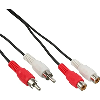 Imagen de Inline 5m 2x Rca M/fm Cables De Audio Y Video