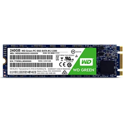 Imagen de WD Green M.2, disco de estado sólido (SSD) interno 240 GB SATA a 6 Gb/s y 2,5 pulgadas WDS240G1G0B