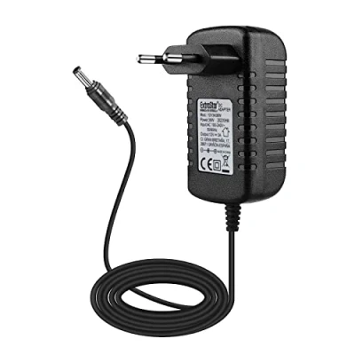 Imagen de EXTRASTAR Adaptador de DC 12V 3A, Universal Fuente Alimentación, AC 100 240V 50/60Hz, Corriente 36W, Negro