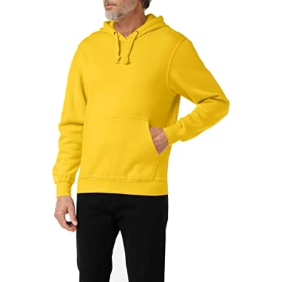 Imagen de CliQue Básico Sudadera con Capucha, Amarillo (Lemon), L para Hombre