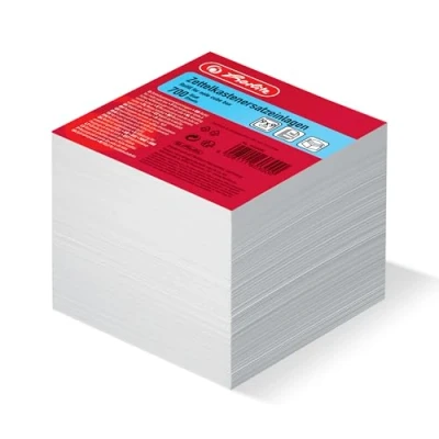 Imagen de Herlitz 1603000 depósito de recambio fichero 9 x cm, 700 hojas, color blanco, Blanco Blatt