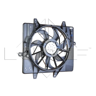 Imagen de NRF 47220 Ventilador de radiador 415 12 180 con bastidor (armazón) CHRYSLER: PT Cruiser Cabrio, Familiar