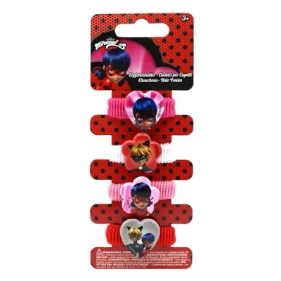 Imagen de Joytoy Figuren &amp; Charactere Miraculous Soporte para trenzas (4 unidades, 5 x 1 15 cm), Multicolor, 4 stück (1er Pack) (Joy Toy 65978)