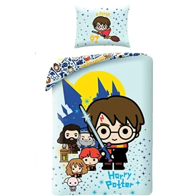 Imagen de Harry Potter Chibi Juego de cama algodón (100 x 135 cm, 40 60 cm)