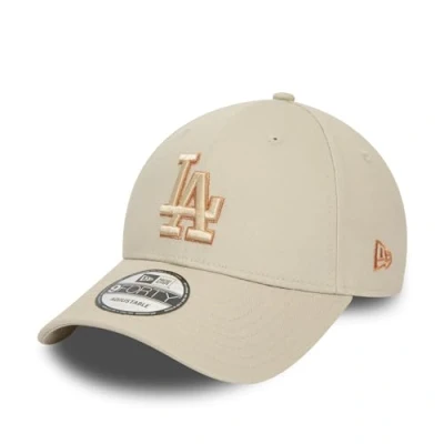 Imagen de New Era Los Angeles Dodgers MLB Gorra 9Forty Ajustable Sombrero Logotipo del Equipo béisbol Beige Bronce