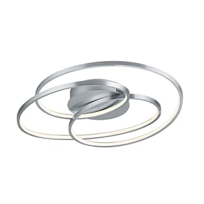 Imagen de Trio Leuchten Gale Plafón, níquel Mate, 60 cm x 43