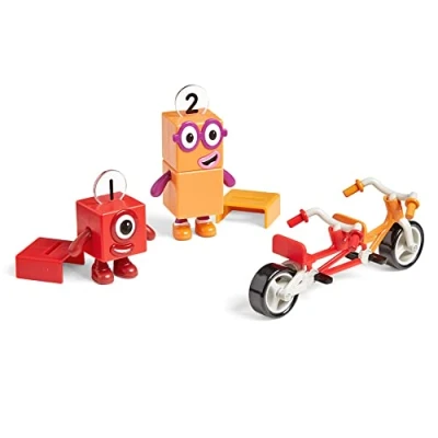 Imagen de Learning Resources One, Two La Aventura en Bici, Juguete Oficial Coleccionable, Incluye los Numberblocks Uno y Dos, Bicicleta tándem, Cascos, Multicolor, Talla única (HM95354 UK)