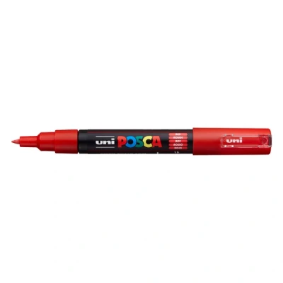 Imagen de uni ball 186721 Marcador POSCA con punta redonda extrafina, rojo