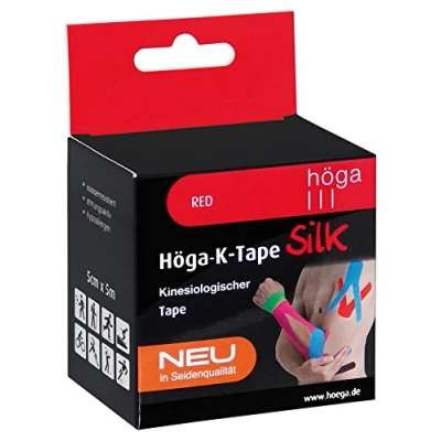 Imagen de Höga K Tape Silk Cinta kinesiológica (5 cm x 5 m), color rojo