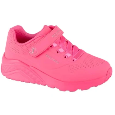 Imagen de Skechers Uno Lite, Zapatillas Niñas, Neon Pink Synthetic Trim, 37 EU