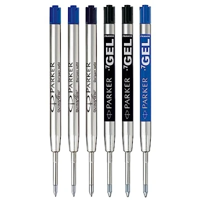 Imagen de Parker Jotter London paquete de recambios Discovery: tres Quinkflow para bolígrafos y tinta gel Quink