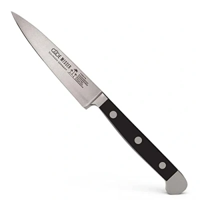Imagen de Güde Spickmesser Serie Klingenlänge: 10 cm Pom Schwarz Solingen Cuchillo mechador Forjado, Negro, Alpha Doble virola, Hecho a Mano en Alemania, Chrome Steel