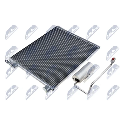 Imagen de NTY CCS PL 001 Condensador con secador Aluminio SAAB: 9 3 Berlina, Familiar, OPEL: Vectra C CC, Caravan
