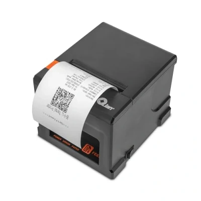 Imagen de Qian Impresora Térmica de Recibos 80mm TPV POS Corte Automático ESC/POS Velocidad 220 mm/s Driver Windows, MacOS, Linux Soporte Pared Conexión USB, LAN (Ethernet)