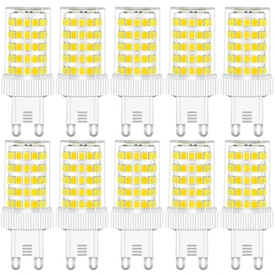 Imagen de RANBOO Bombillas G9 LED 10W Equivalente a Halógena de 80W Blanco Frío 6000K 800lm AC 220 240V, Sin Parpadeo, No Regulable, 10 Unidades