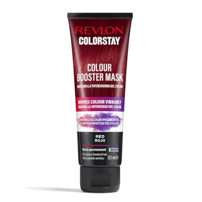 Imagen de Revlon Colorstay Mascarilla Potenciadora del Color, Reaviva la intensidad color 125ml Tono Rojo