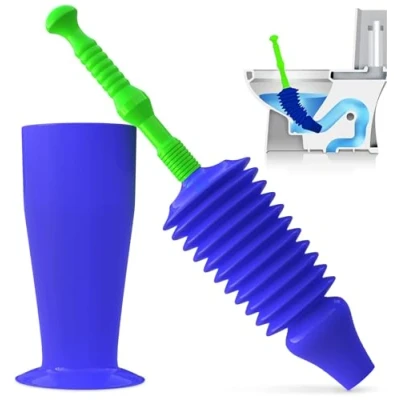 Imagen de El mejor desatascador de tuberias manual para wc del mundo: grande, resistente y potente. Elimina todas las obstrucciones debido a su poderoso orificio ventosa, Luigi&#039;s