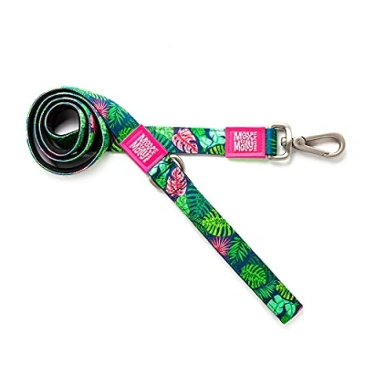 Imagen de MAX &amp; Molly Correa clásica para Perro, Acolchada de Neopreno 4 pies, Impermeable y Lavable a máquina, Perros medianos, Tropical, M