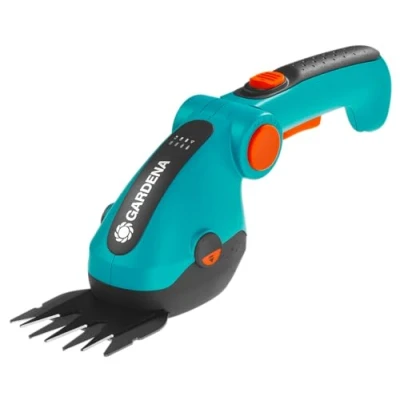 Imagen de Gardena Tijeras cortacésped a batería ComfortCut Li: para Bordes, Ancho de Corte 8 cm, Mango ergonómico y Flexible, con indicador batería, Cuchillas extraíbles (9887 20)